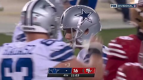 Brett Maher makes 2nd consecutive field goal from 43 yards | #DALvsSF #playoffs | 1/22/23