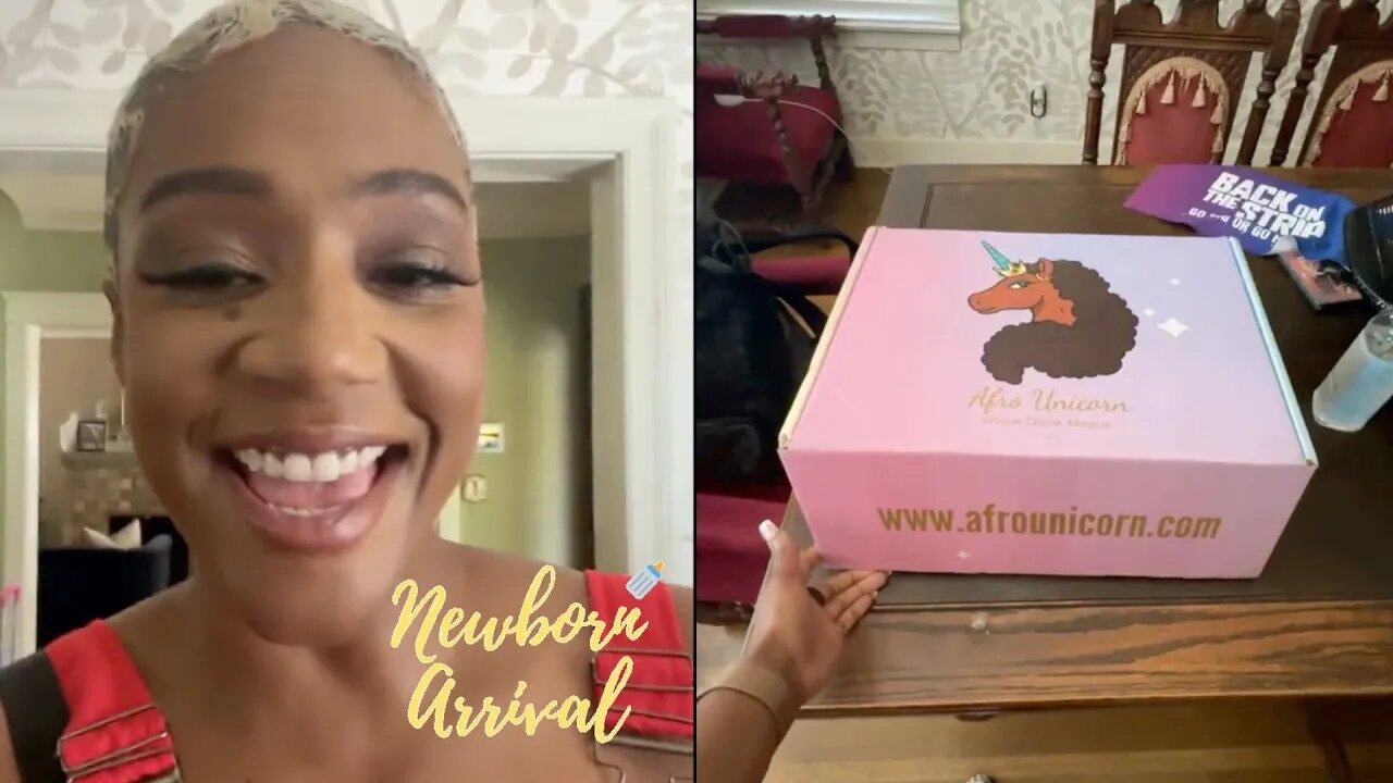 Tiffany Haddish Is Giddy After Unboxing The Afro Unicorn Gift Set! 🦄