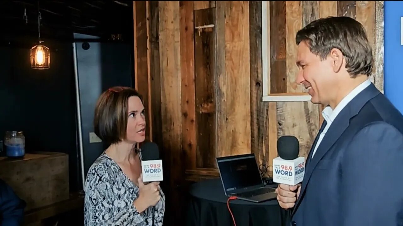 Tara Servatius with Presidential Candidate Ron DeSantis