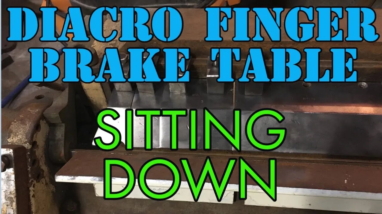 Diacro Sitting Down - The Diacro 24" Finger Brake - YEAH