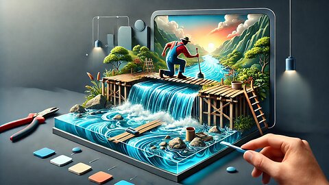 "Step by Step to Genius: Watch a Mini Dam Come to Life!"