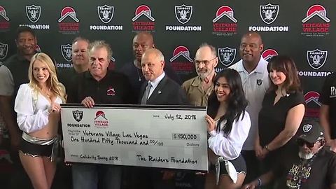 Raiders Foundation makes donation to Veterans Village Las Vegas