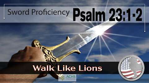 "Sword Proficiency: Psalm 23:1-2" Walk Like Lions Christian Daily Devotion with Chappy Jan 28, 2021