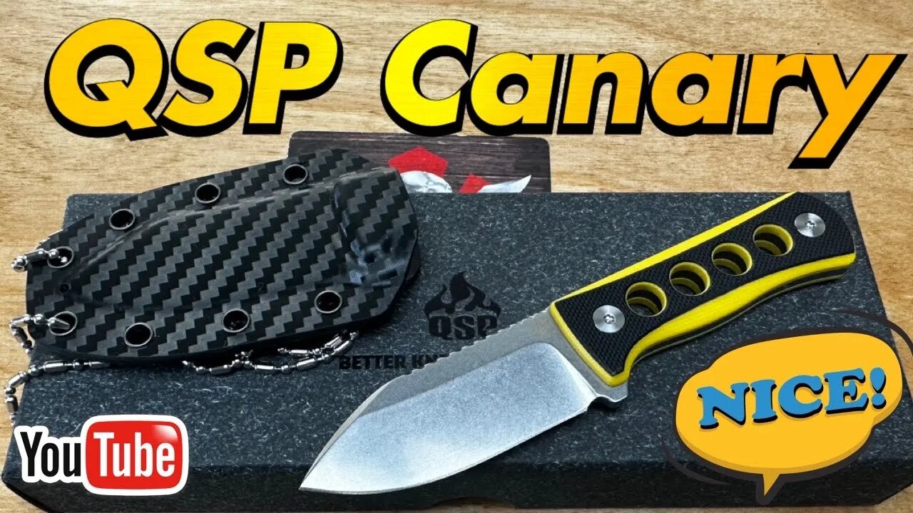 QSP Canary neck knife ! Light as a feather and it’s “Cheep” !!