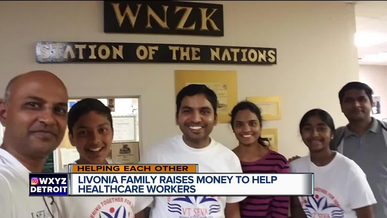 Livonia family raises money to help healthcare workers