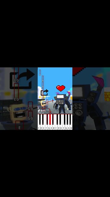 Who Will You Choose Skibidi Toilet Edition (@BigTastyAnimations) - Octave Piano Tutorial