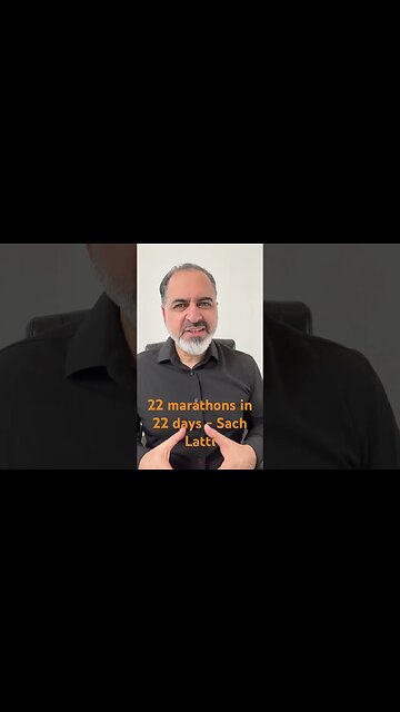 Sach Latti Running 22 marathons in 22days