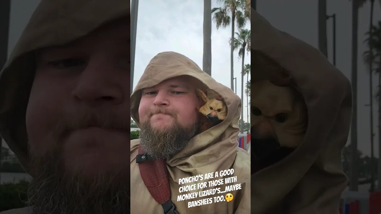 It's been very wet lately... remember your poncho's