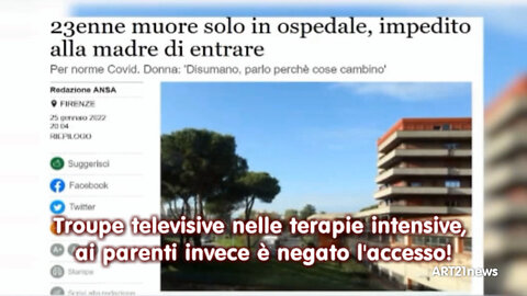 Troupe televisive nelle terapie intensive, ai parenti invece è negato l'accesso!