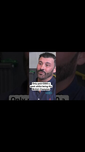 Joe Calzaghe only made £300 a week whilst being the British Champipn