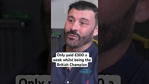 Joe Calzaghe only made £300 a week whilst being the British Champipn