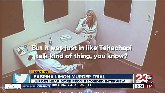 Sabrina Limon trial day 11: Jurors listen to hours of interrogation video