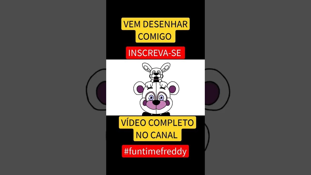 COMO DESENHAR FUNTIME FREDDY FNAF #desenho #shorts #desenhofacil #desenholivre