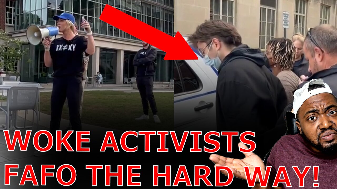 Masked WOKE College Students ARRESTED After LOSING THEIR MINDS At Riley Gaines Women's Rights Speech