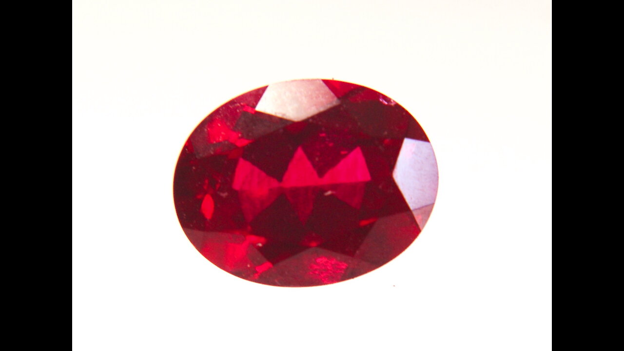 Hydrothermal Ruby Oval