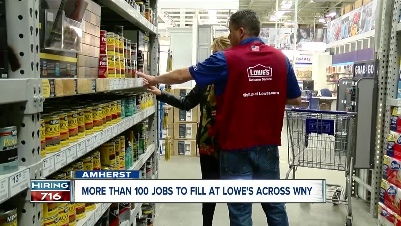 Looking for a job? Lowe's is looking for you, with more than 100 positions to fill