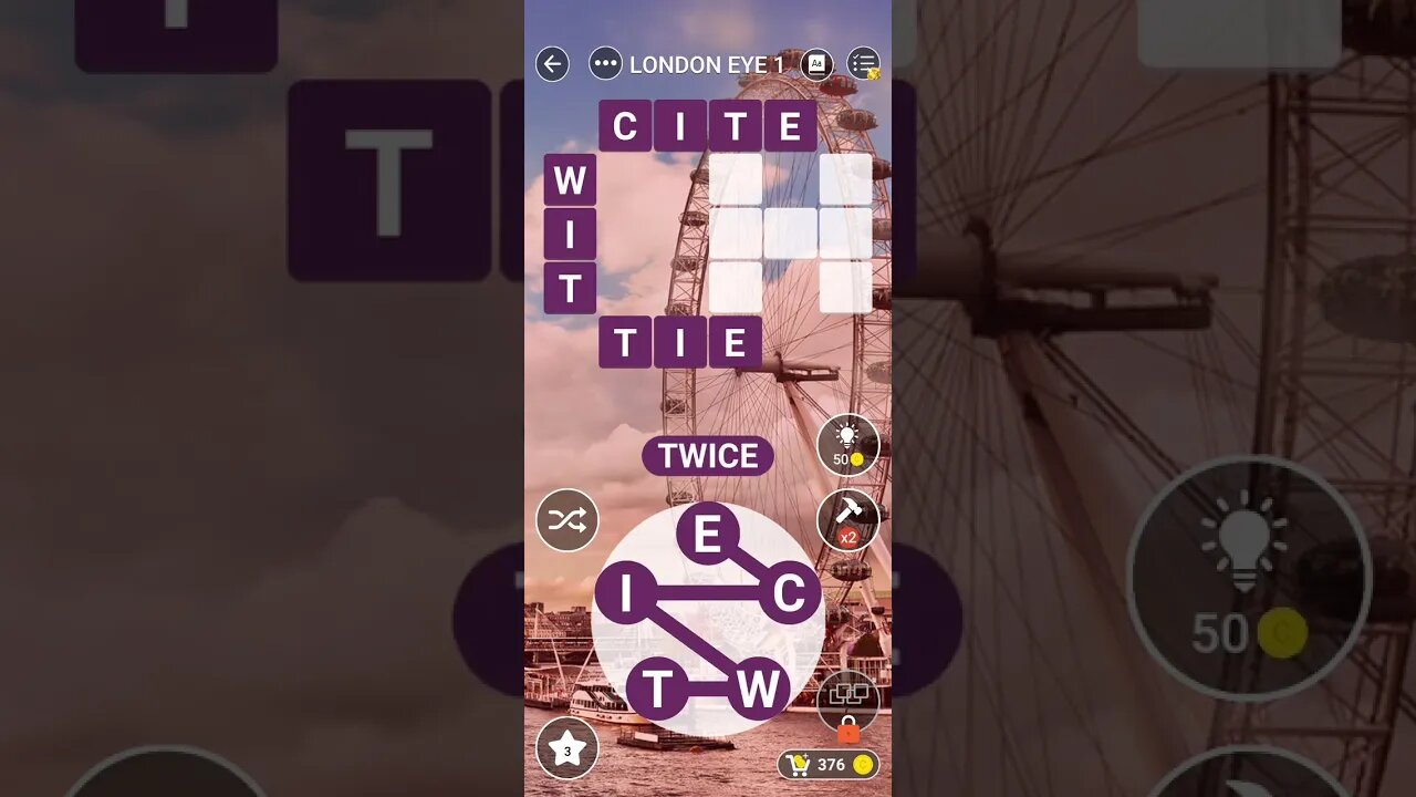 Word City London Eye Answer Level 1