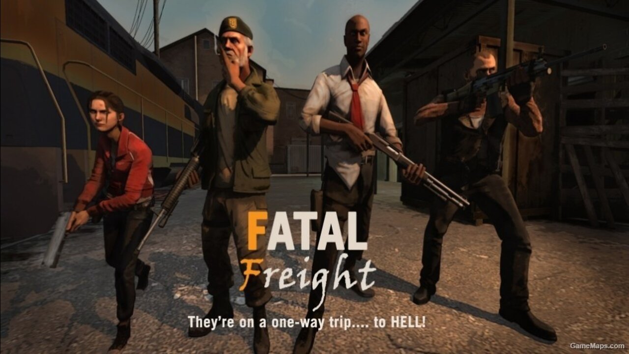 Left 4 Dead 2 modded survival : Fatal Freight - Flood Gate