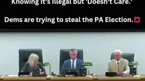 Bucks County Commissioners Defy PA Supreme Court: Counting Illegal Ballots to Sway Senate Race