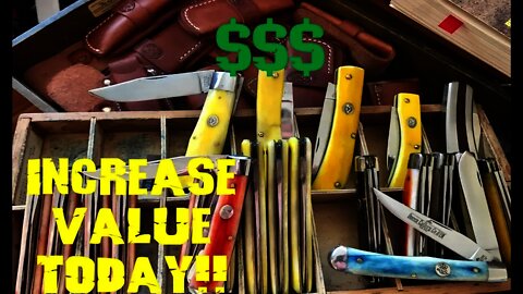 Increase the Value of Your Knife Collection today!!!