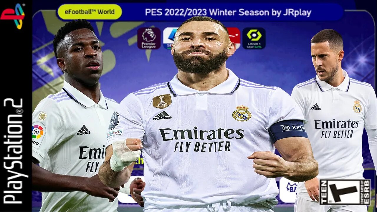 PES 2023 (PS2) EUROPEU MARÇO CAMERA NORMAL 100% ATUALIZADO