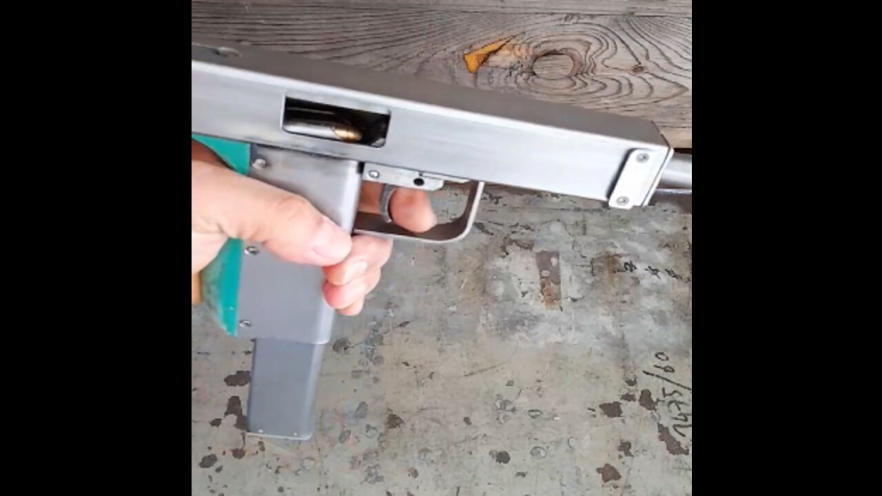 First test SMG PMTC 9mm DIY GUN