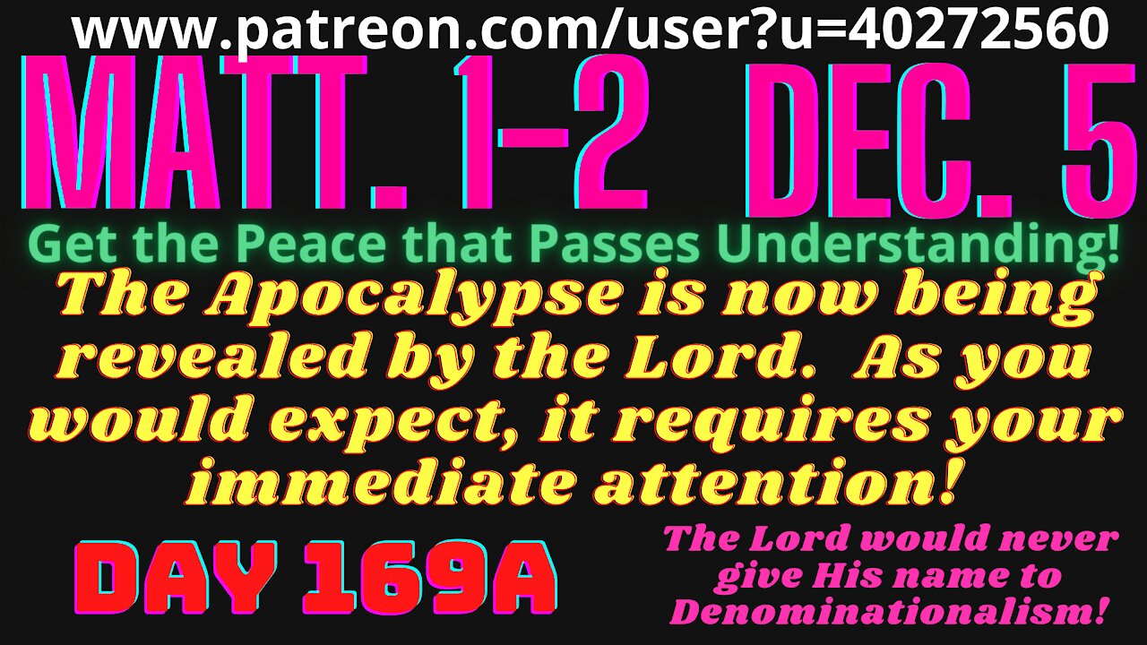 Matt 1-2 Spiritual warfare during the first years of Jesus' life on earth.