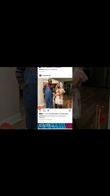 Tee Grizzly dressed up as Chucky #teegrizzley #chucky chuck #costume #costumes #rapper #rapmusic