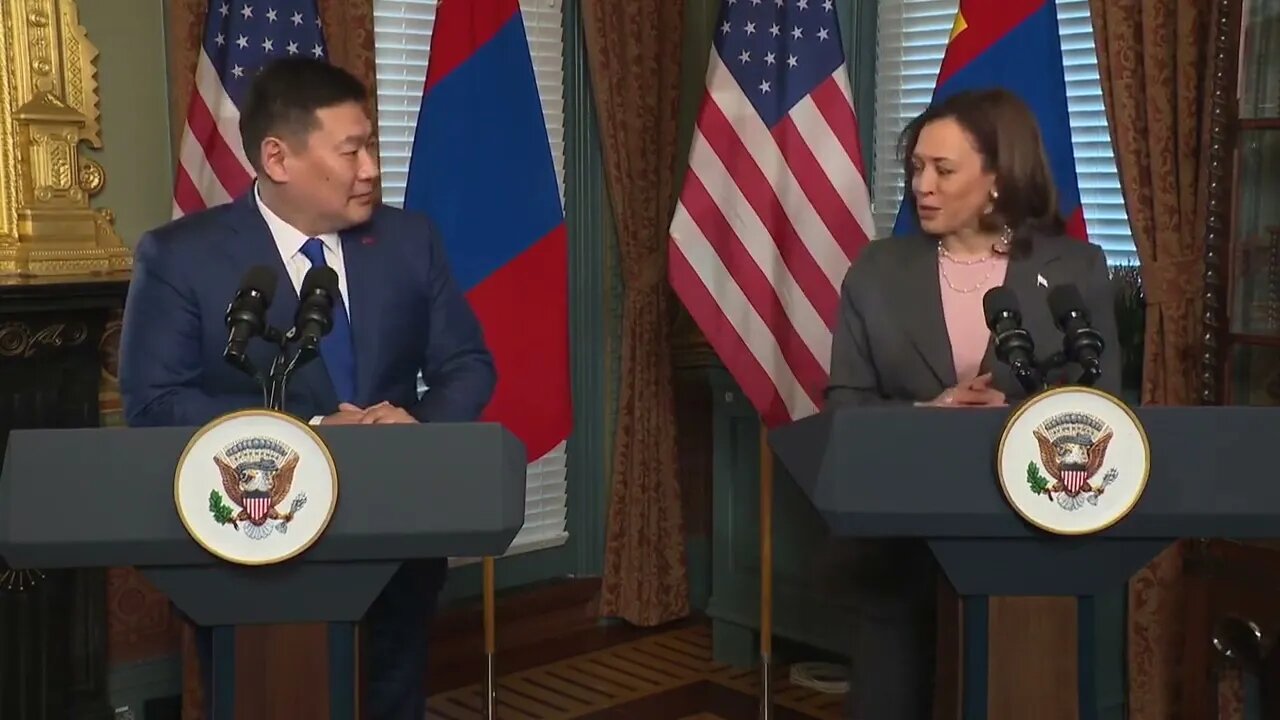 Kamala Harris Delivers Her Signature Word Salad To The Visiting Mongolian Prime Minister