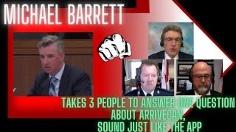 Michael Barrett questions arriveCAN efficiency