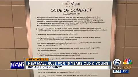 Indian River Mall now requires teens to be accompanied by adults