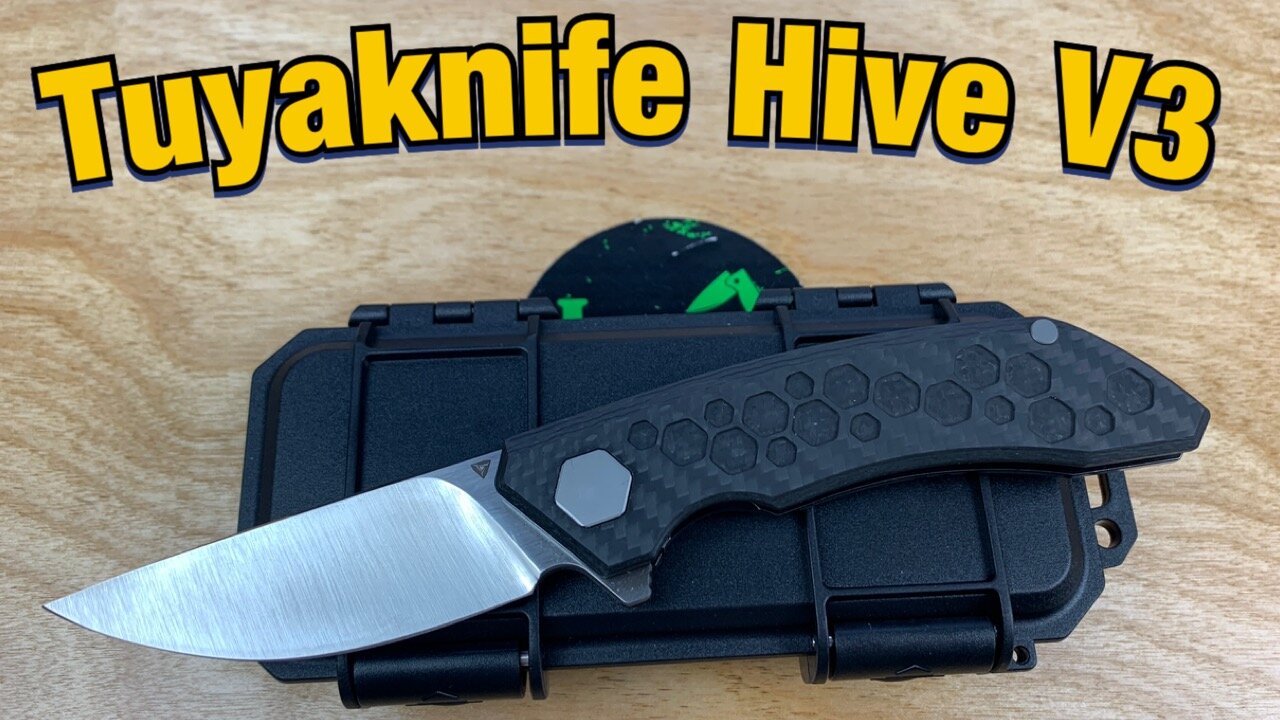 Tuyaknife Hive V3 / includes disassembly / new hollow grind but same great design !