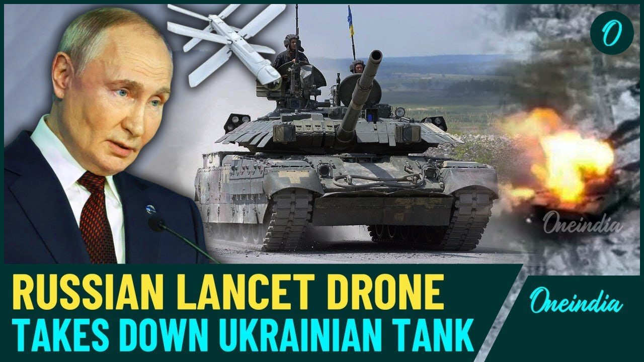 VIDEO | Putin’s Men Fire Kamikaze Drone, Destroys Ukraine’s Main Battle Tank in Kursk.