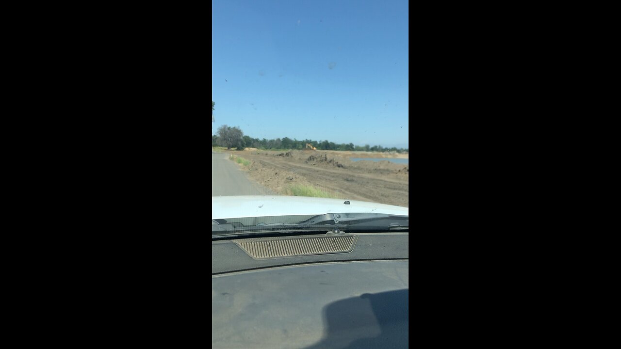 Driving into a active gold mine