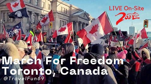 March For Freedom Queens Park Toronto February 26