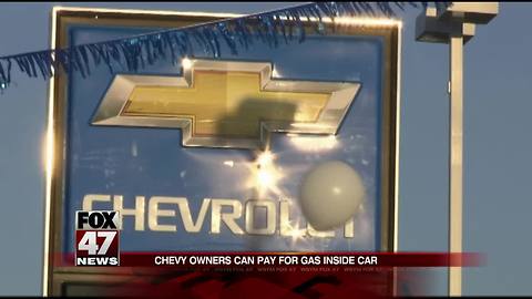 Chevy owners can pay for gas from inside their cars