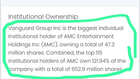 On 9/8 institutions own 652 million AMC shares Criminality only explanation
