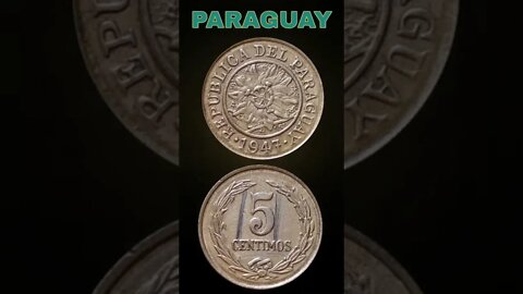 Paraguay 5 Centimos 1947.#shorts #coinnotesz