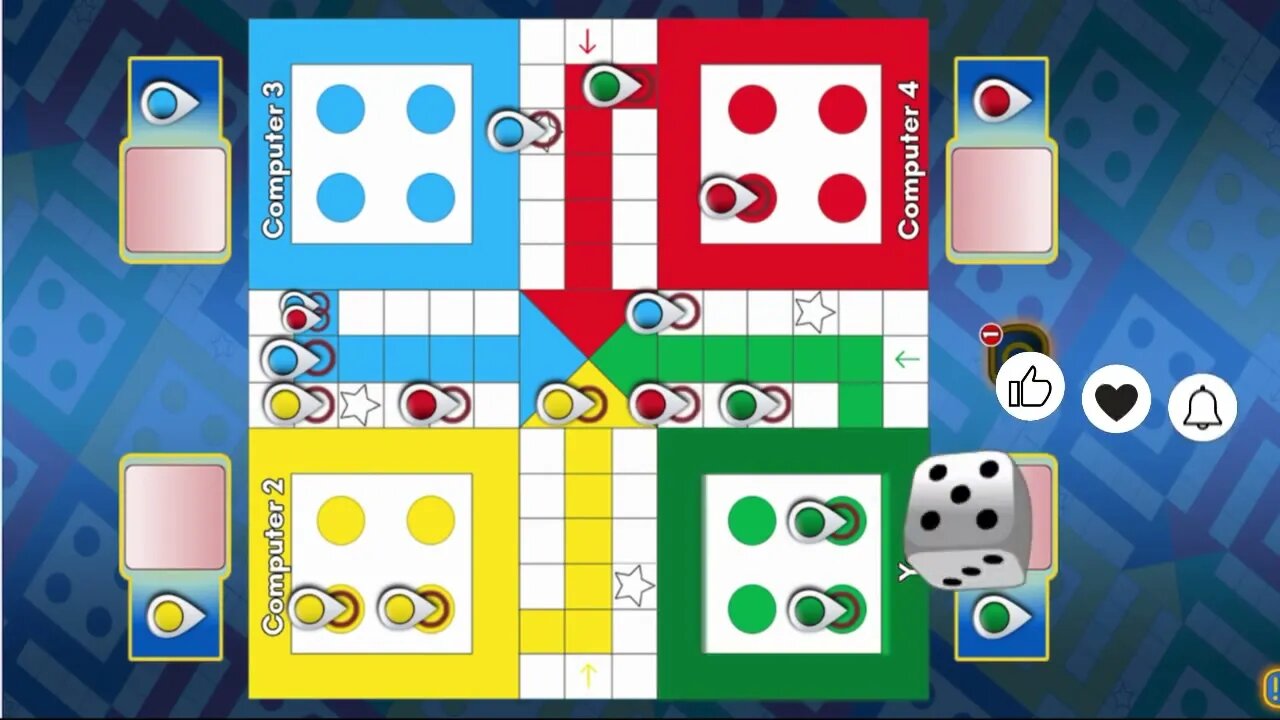 Ludo game in 4 players | Ludo King 4 players | Ludo gameplay