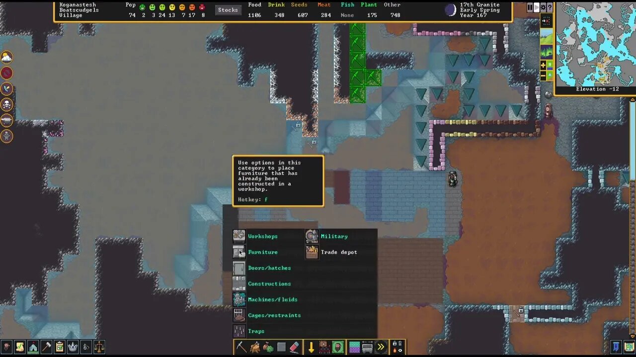 Setting up a magma vent - Dwarf Fortress