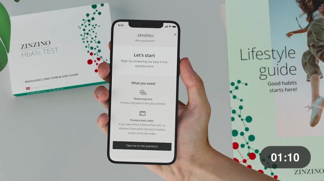 Zinzino HbA1c Test & Lifestyle Assessment