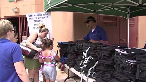 Backpacks handed out to 100 kids in Casa Grande