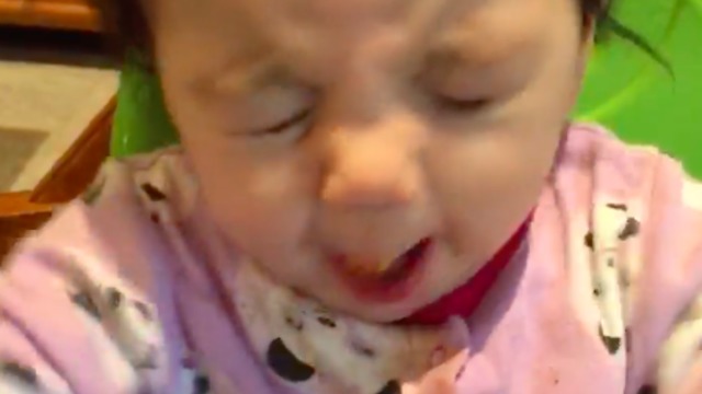 Baby Has Priceless Reaction After Trying Sweet Potatoes For The First Time