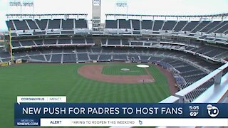 New push for Padres to host fans amid pandemic