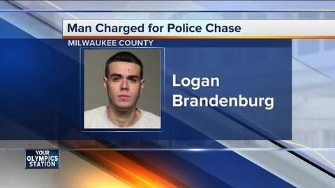 Driver charged after jumping car 25 feet in police chase