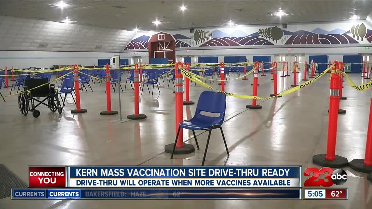 Kern County mass vaccination site lacking just one thing: vaccines