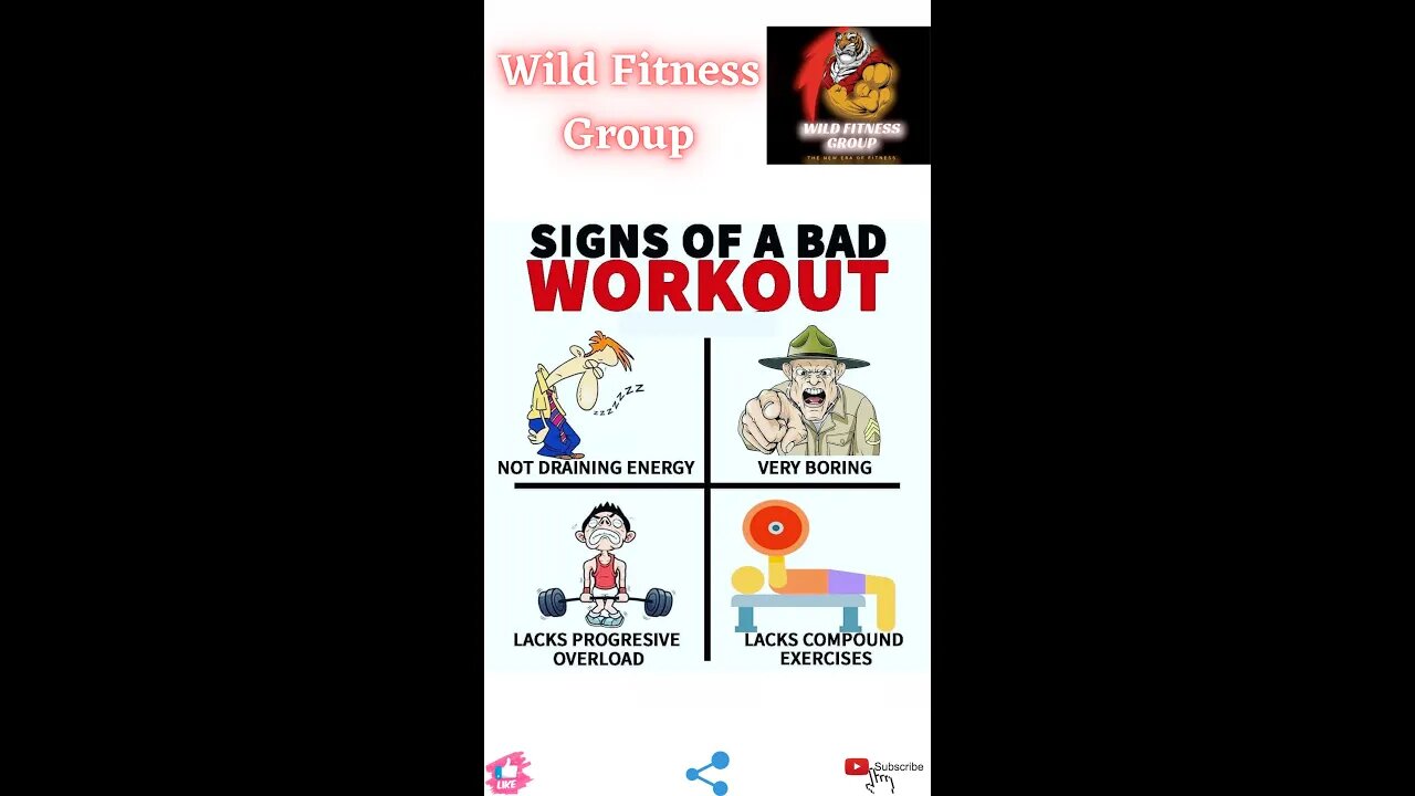 🔥Signs of a bad workout🔥#fitness🔥#wildfitnessgroup🔥#shorts🔥