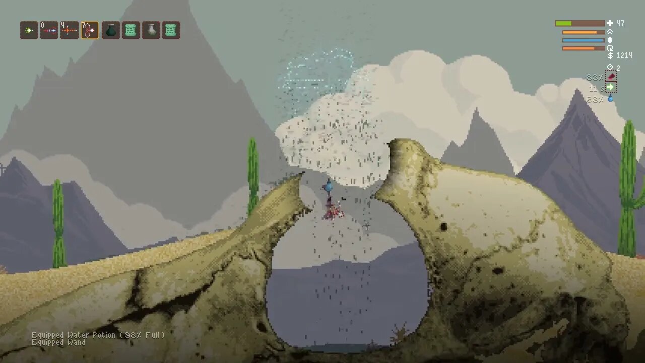 Noita [aaO] daily run for 2023.MARCH.17 Long walk to a short drink. OMG KMN ಠ▃ಠ
