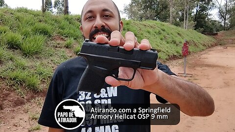 Atirando com a pistola Springfield Armory Hellcat OSP 9mm