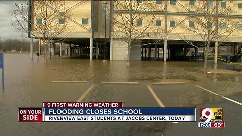 Flooding forces Cincinnati Public Schools Riverview East Academy to move